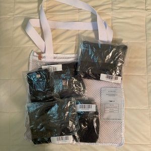 LUNYA sleep set Dark grey size small cotton set